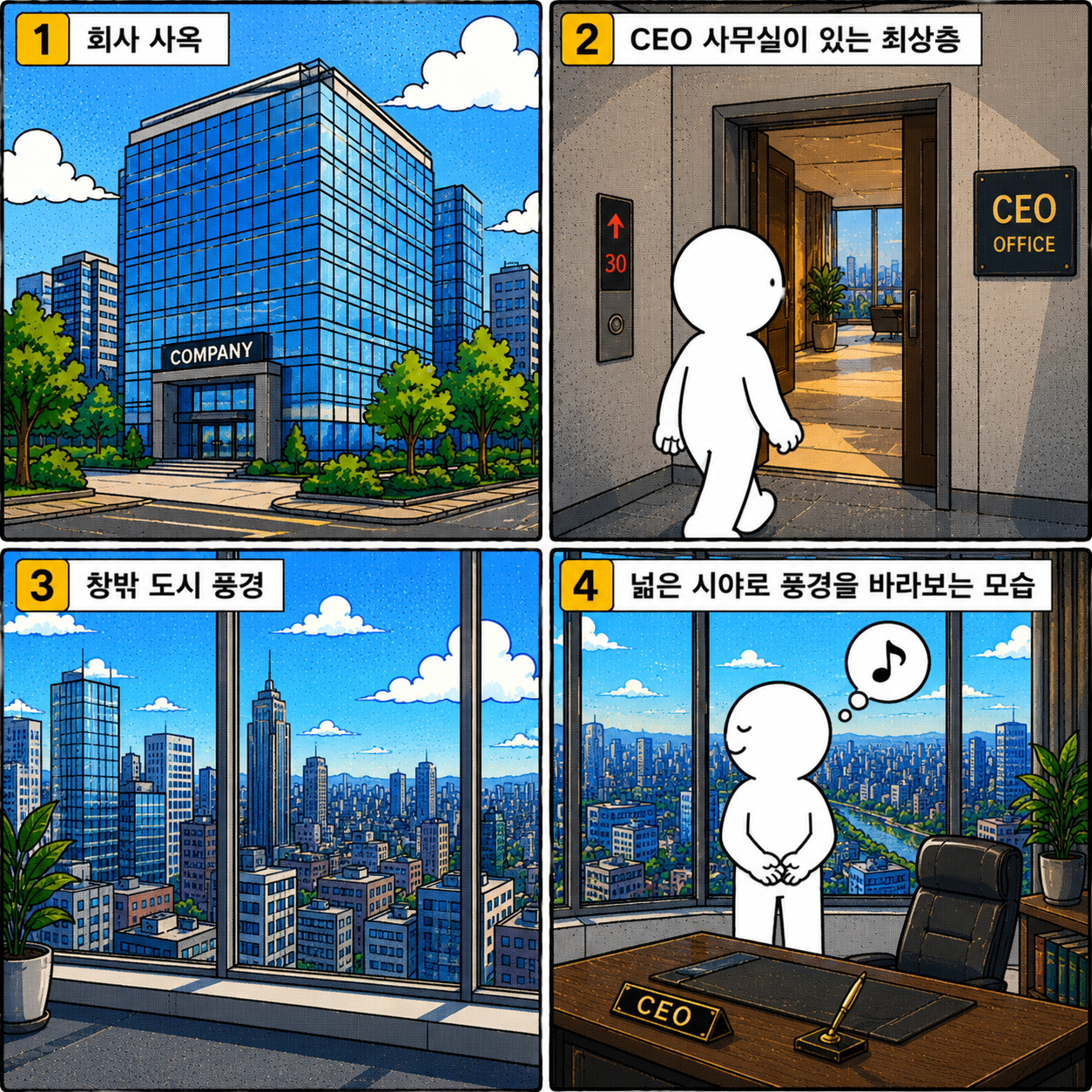 사옥 꼭대기층의 비밀