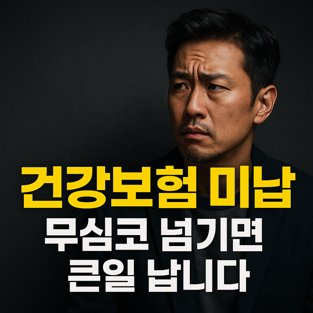건강보험료 체납, 가볍게 넘겼다간 일상에 큰 타격 옵니다