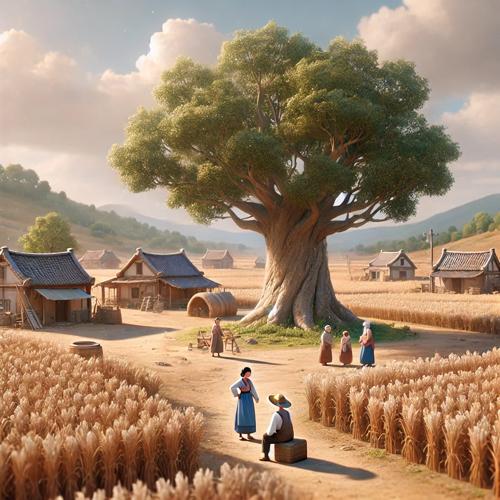 가뭄으로 고통받는 전라도 마을