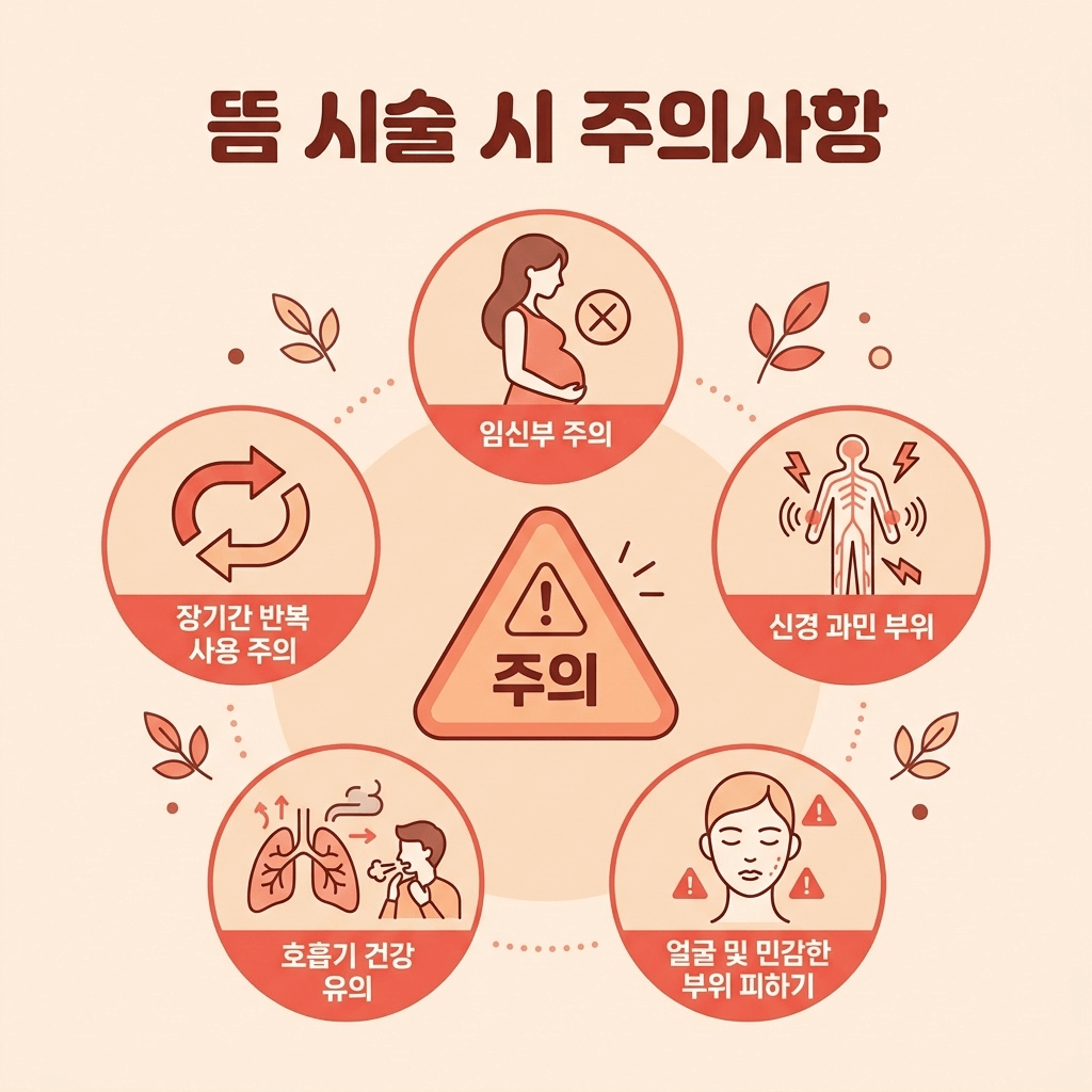 쑥뜸 주의사항 금기 대상 인포그래픽