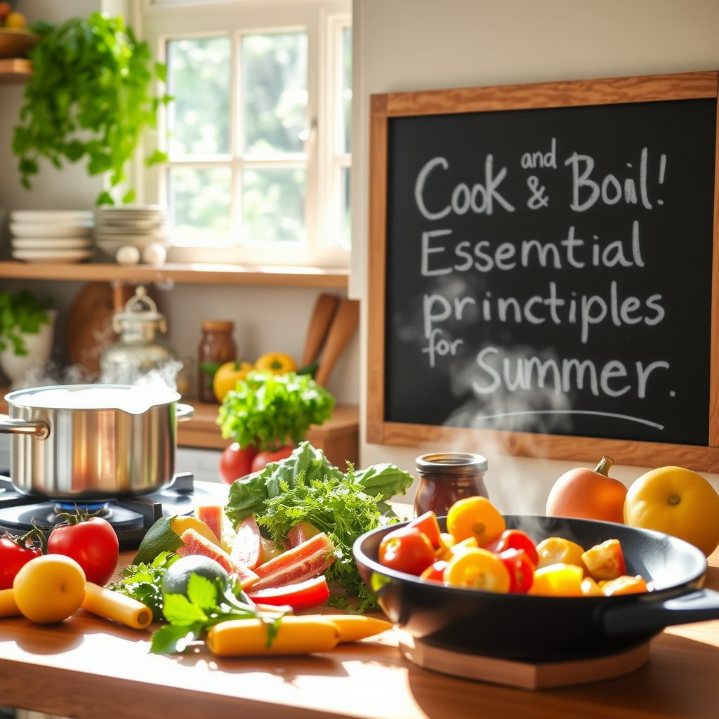 맛있는 음식을 만드는 즐거움은 주방의 큰 기쁨 중 하나죠. 하지만 뜨겁고 습한 여름철에는 평소보다 **음식 조리 과정**에서 더욱 세심한 주의가 필요합니다. 식중독균은 열에 약하기 때문에 '익혀 먹고, 끓여 먹는' 것이 식중독 예방의 가장 기본적이면서도 핵심적인 원칙입니다. 조리 과정에서 발생할 수 있는 식중독 위험을 줄이고, 우리 가족이 안심하고 먹을 수 있는 안전한 식탁을 만들기 위한 **여름철 음식 조리 원칙**들을 자세히 알려드릴게요!