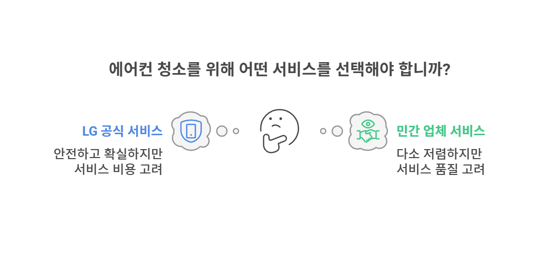LG 에어컨 청소 비용 비교