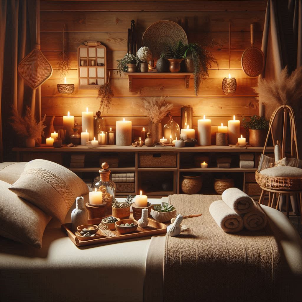 피부,체형관리 샵 배경