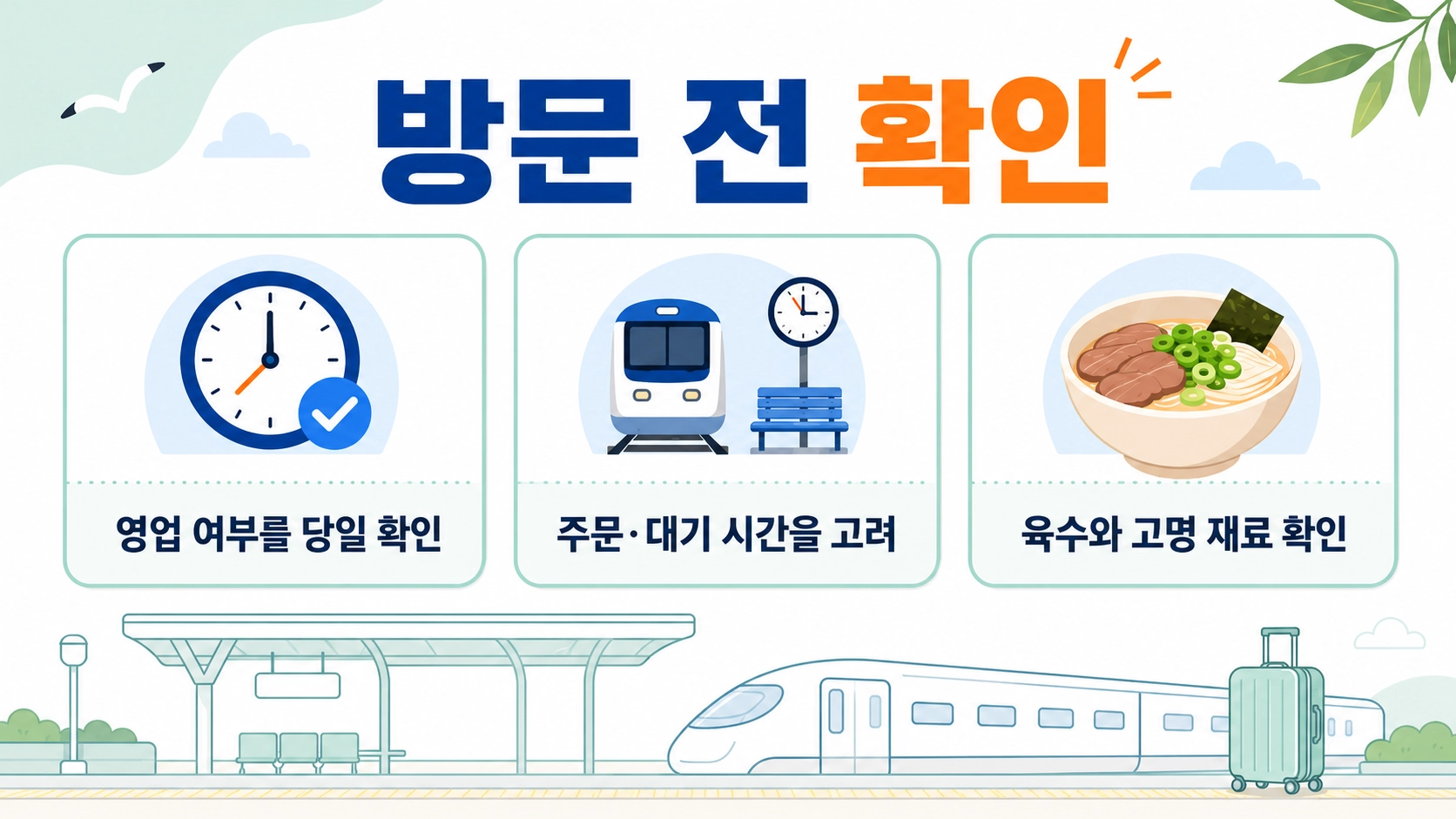 엑스포역 식사 전 당일 영업과 주문 대기