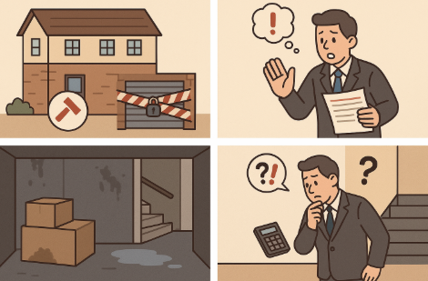 폐쇄된 지하실 낙찰 활용문제