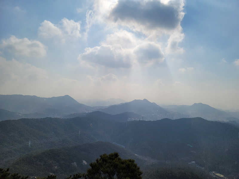 족두리봉 2월 풍경