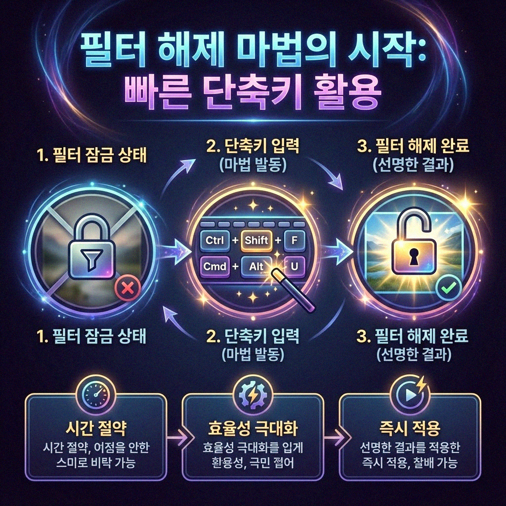 엑셀 표 필터 쉽게 초기화하는 모든 방법