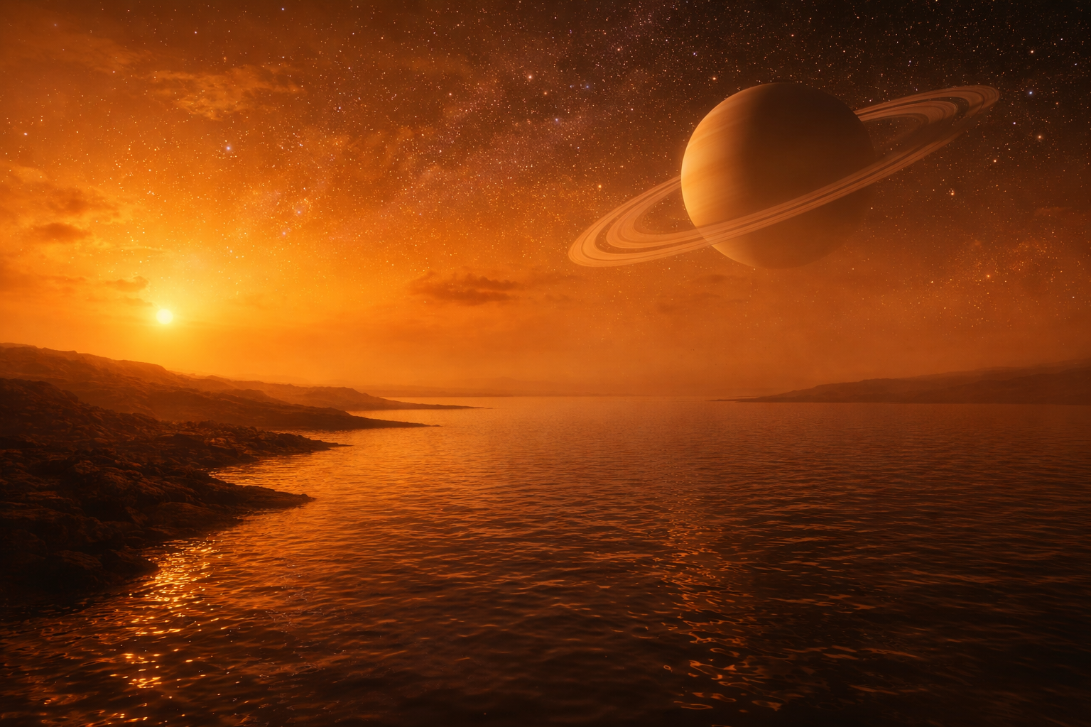 토성의 위성 타이탄에는 왜 강과 바다가 있을까? (액체 메탄의 존재, 지구와 다른 순환 구조, 생명체 가능성이 주목받는 이유)