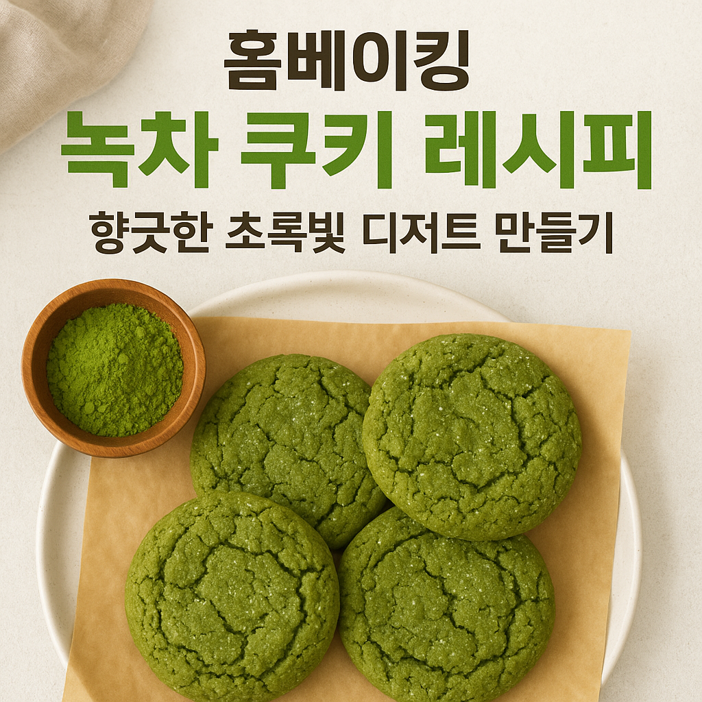 녹차 쿠키 레시피