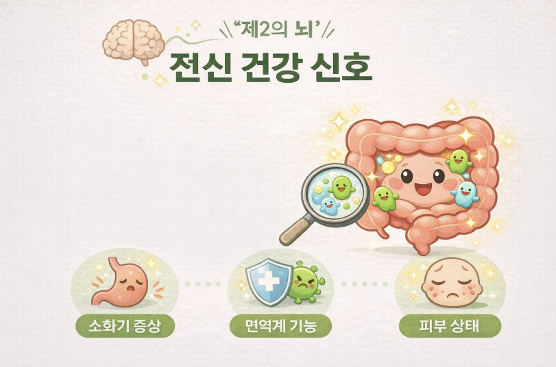 장 건강 문제로 생기는 변화들(장트러블, 면역력, 피부)