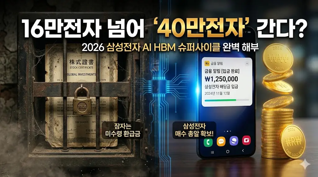 2026 삼성전자 40만전자 목표가 달성 시나리오 및 HBM 슈퍼사이클 분석