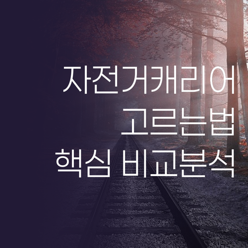 내 차에 딱 맞는 자전거 캐리어 고르..