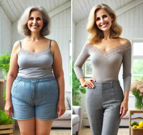 50대 여성 다이어트 전후 비교 사진