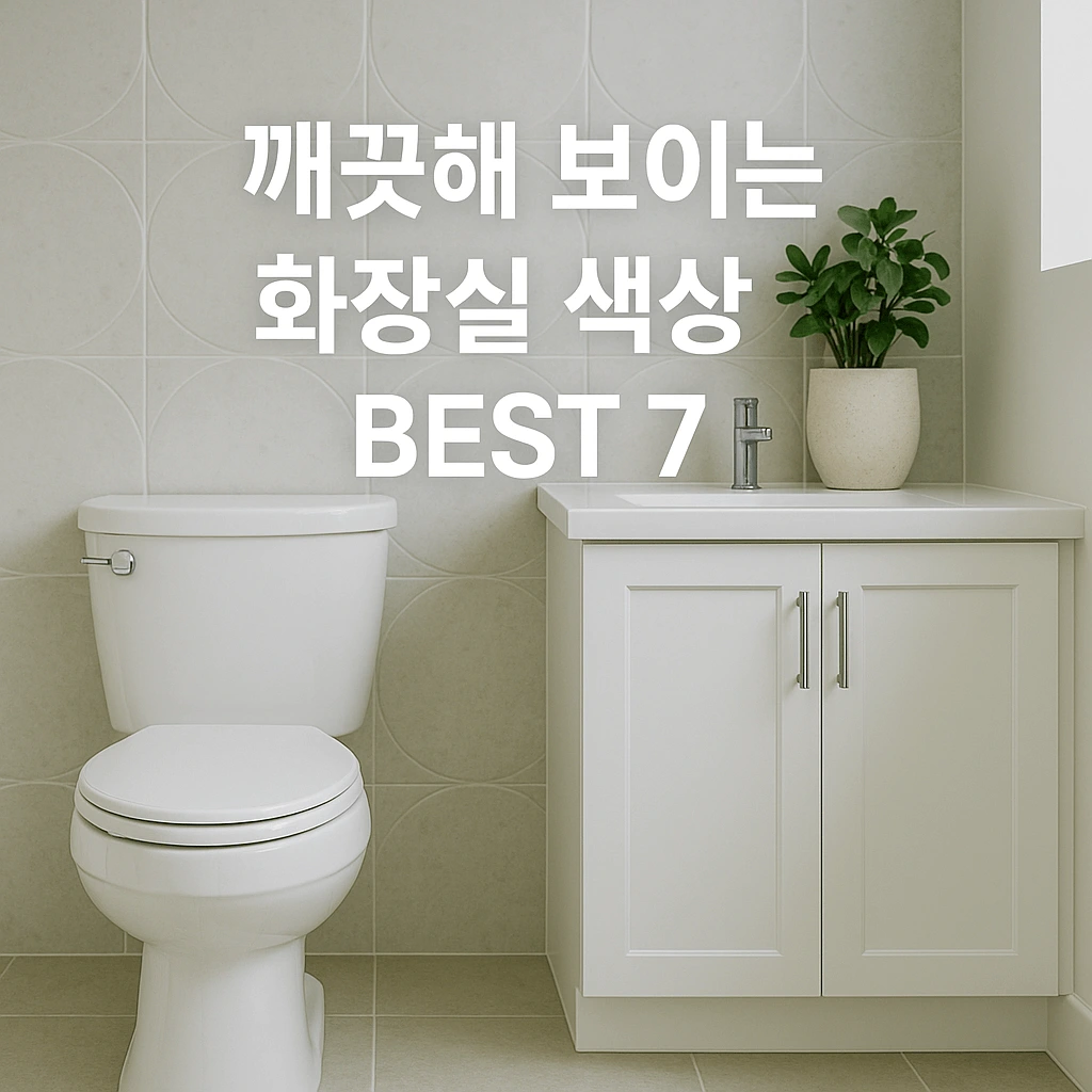 화장실 색깔로 청결감 증진하는 인테리어 비법