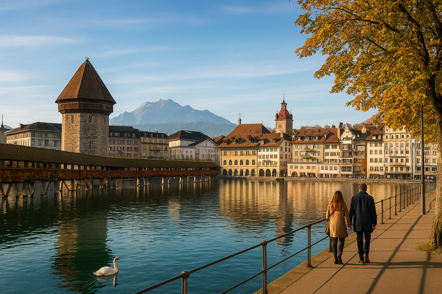 스위스 루체른 감성여행 &mdash; 호수와 산이 품은 시간 속을 걷다