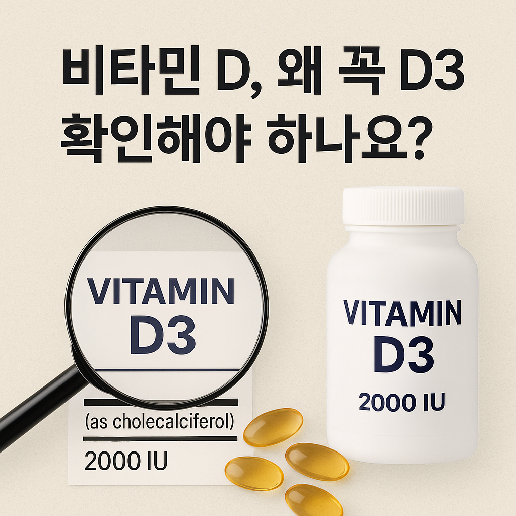 비타민 D, 왜 꼭 D3를 먹어야 할까?