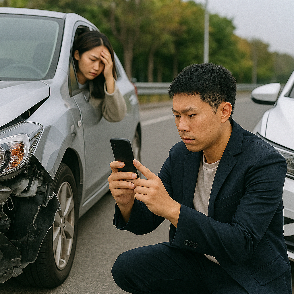 교통사고 발생 시 대처법: 사고 현장 사진 찍기부터 보험 접수까지