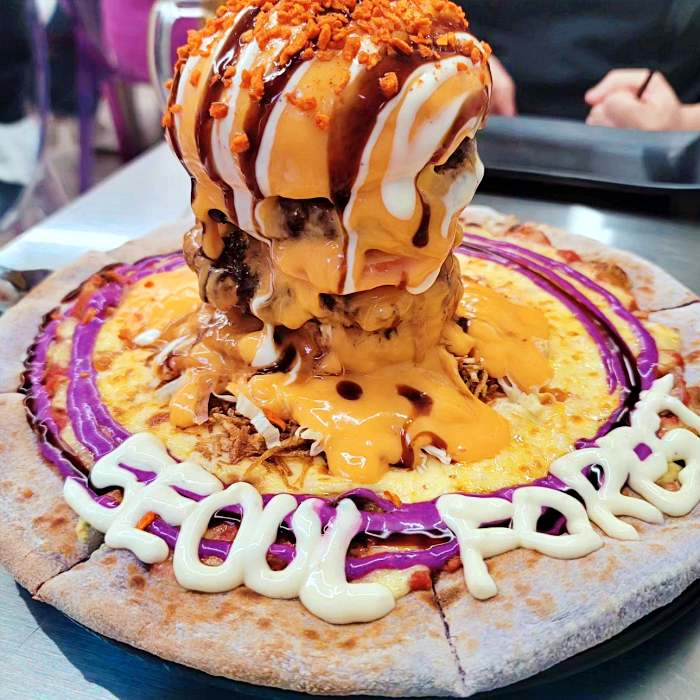 성수, 서울숲, 뚝섬 맛집 수제버거, 폭포 치즈 토핑, 탑 뉴욕 치즈 타워 피자