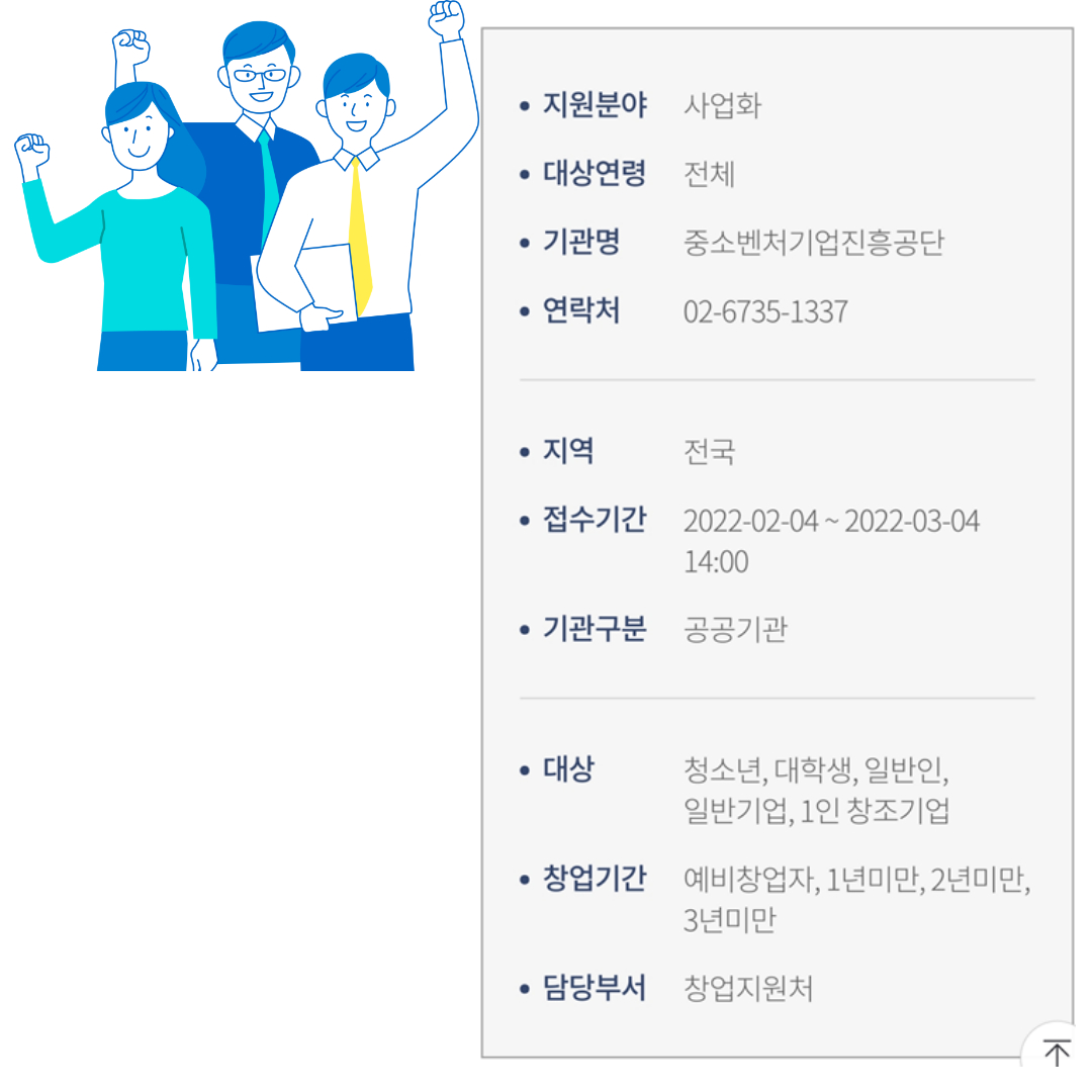 2022년 글로벌창업사관학교 3기 (예비)창업자 모집공고: 출처 K-STARTUP
