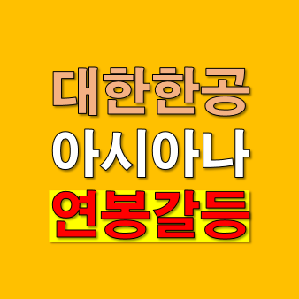 대한항공 아시아나 연봉 차이 갈등 임금 문제가 아니라 정체성 충돌입니다