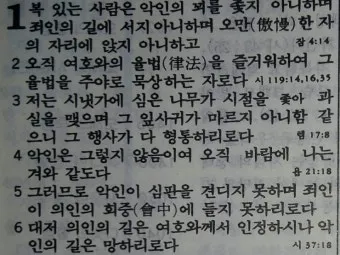 시편 1편 설교 아이디어 묵상 말씀 준비_24
