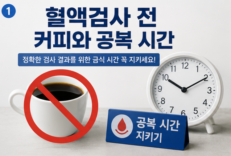 혈액검사 전 커피 공복 금식 시간