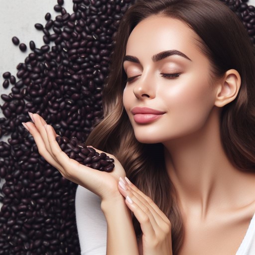 Photo_of_a_woman_with_beautiful_hair_praising_black_beans
