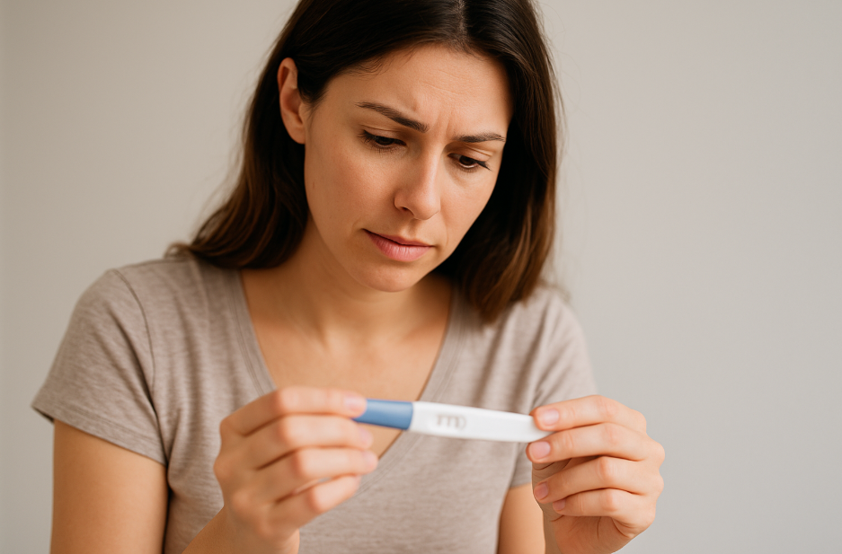 임신-테스트기를-사용하는-여성