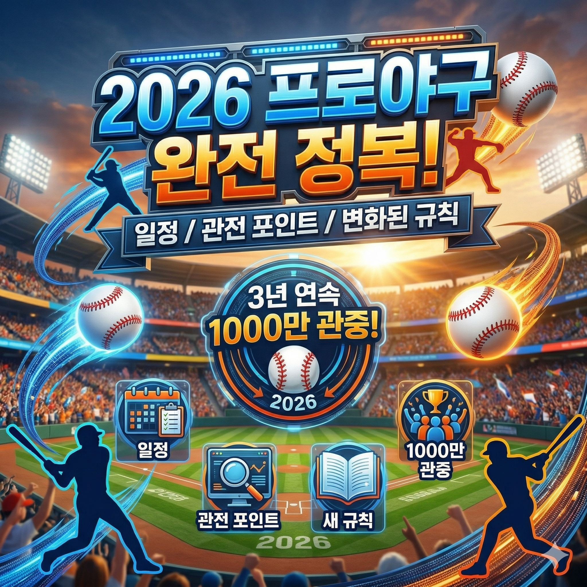 2026년 프로야구 일정과 관전 포인트 완벽 정리