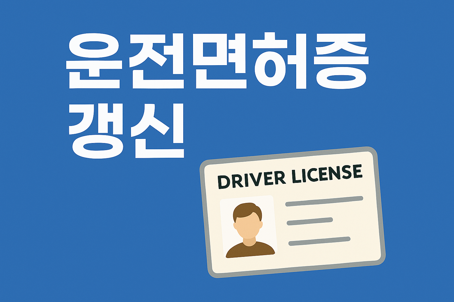 운전면허증 갱신관련 이미지