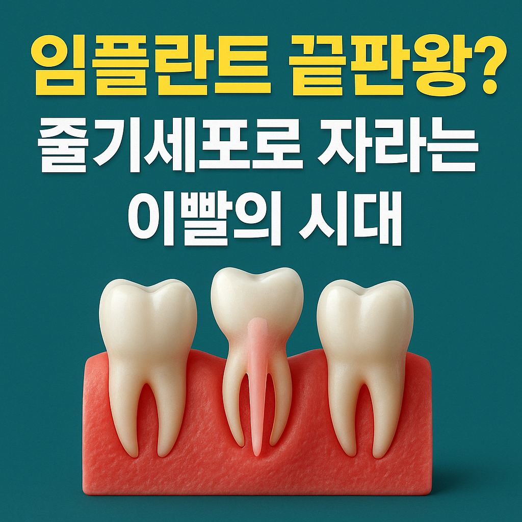 임플란트 끝판왕? 줄기세포로 자라는 이빨의 시대
