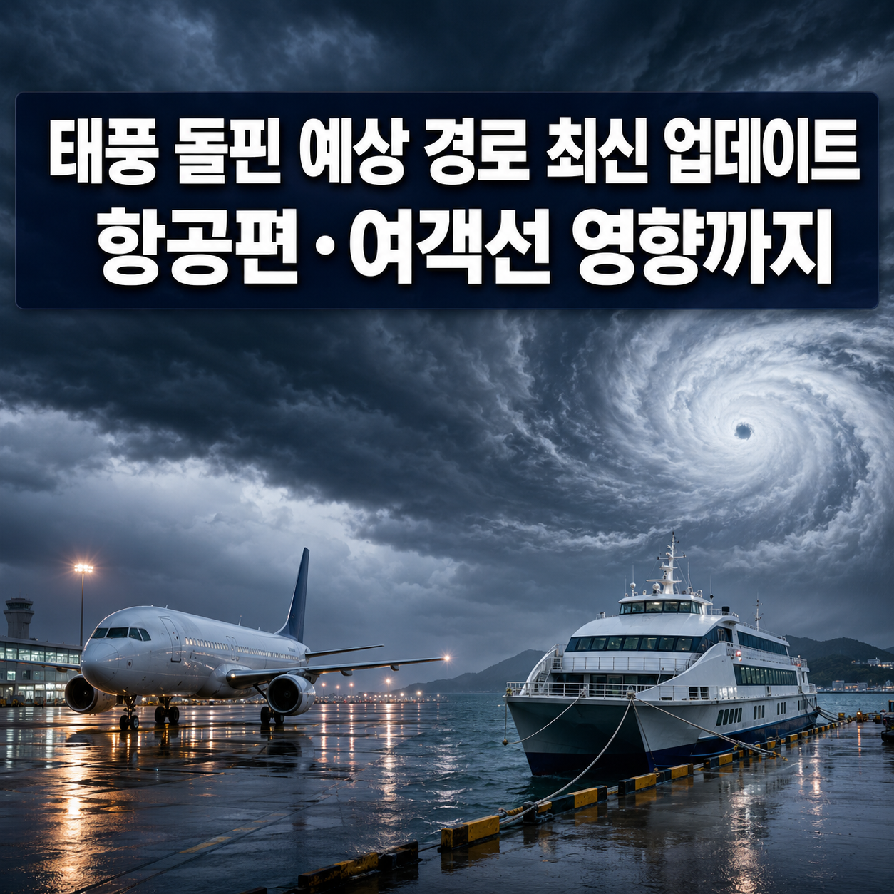태풍 돌핀 예상 경로 최신 업데이트|항공편·여객선 영향까지