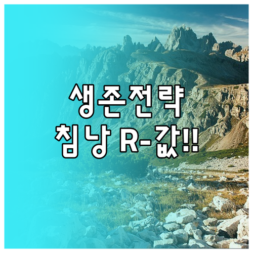 혹한기 캠핑 생존 전략 난방 R-va..