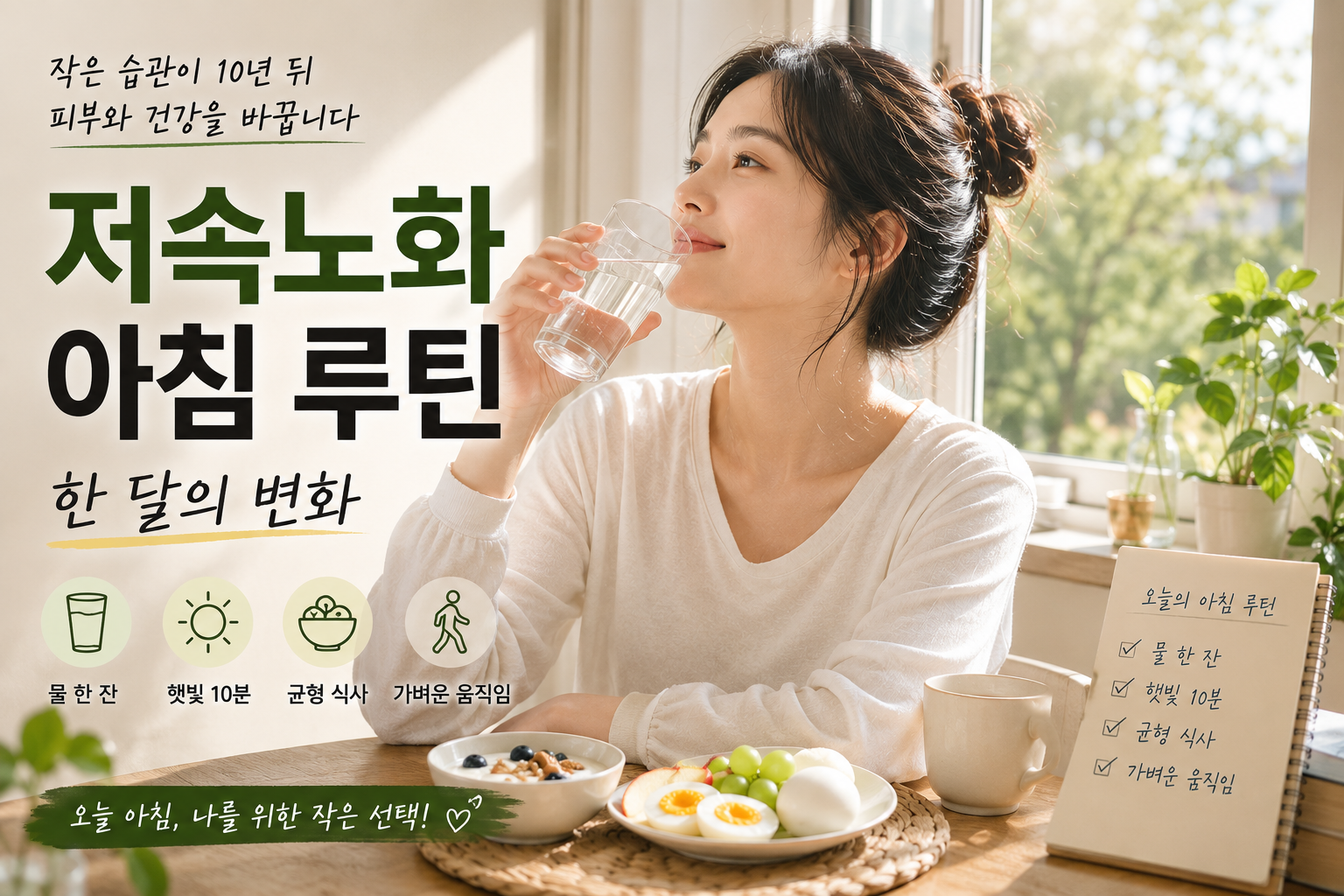 건강한 아침 루틴 시작하기