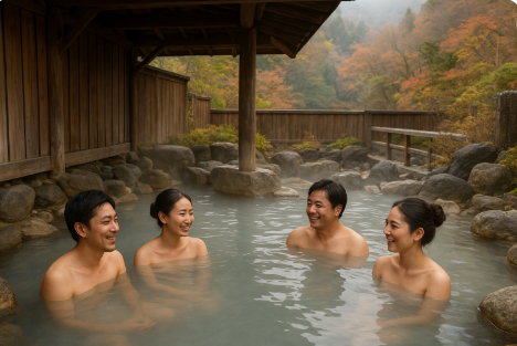일본의 노천 온천 관련 이미지