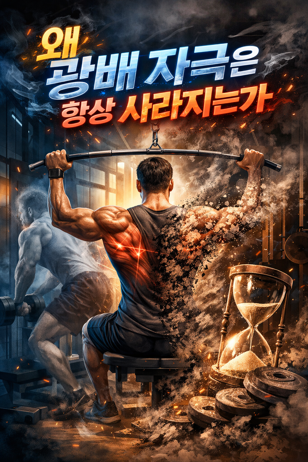 왜 광배 자극이 항상 중간에 사라지는가