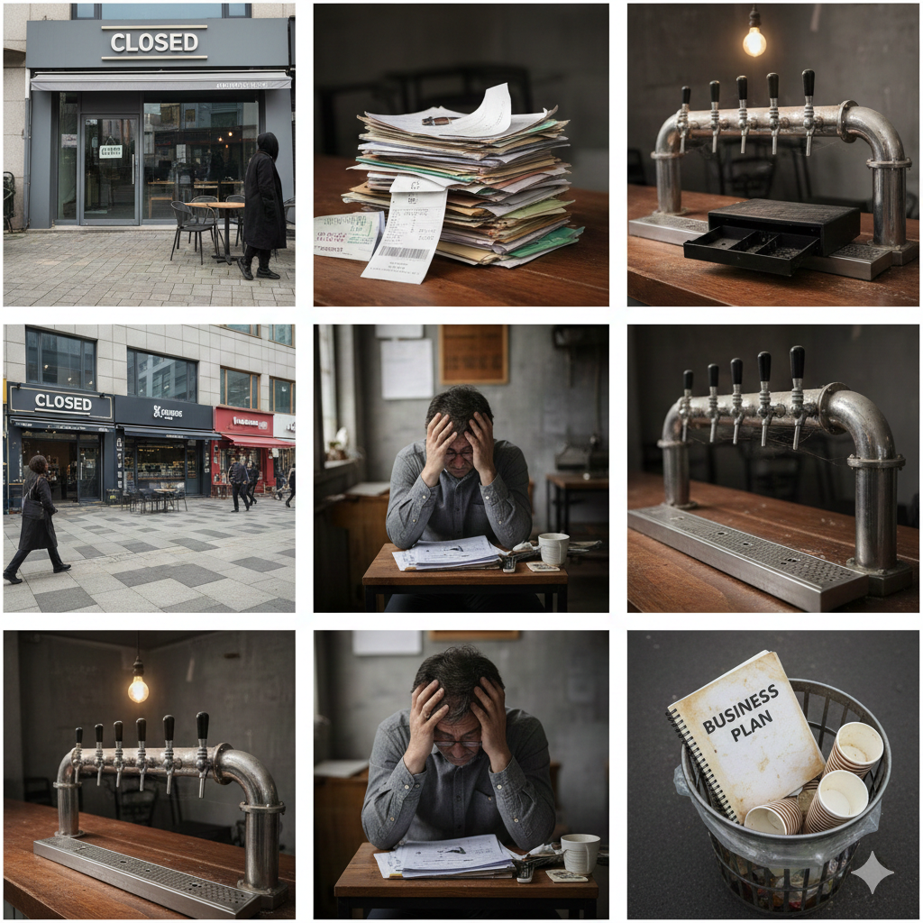 3년도 못 버티는 자영업 현실… 호프집·카페 줄폐업의 진짜 이유