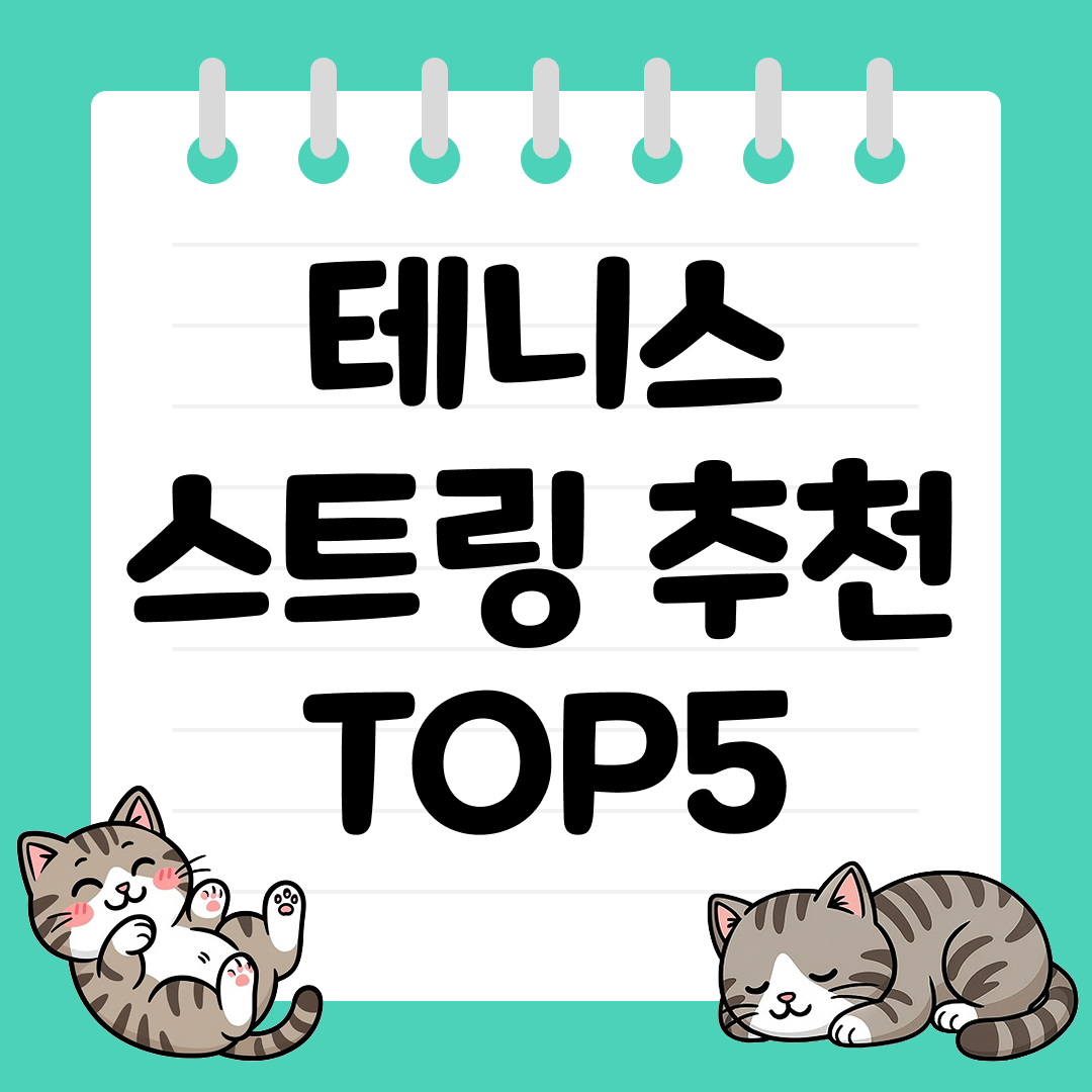 초보부터 상급자까지 추천하는 테니스 스트링 TOP5
