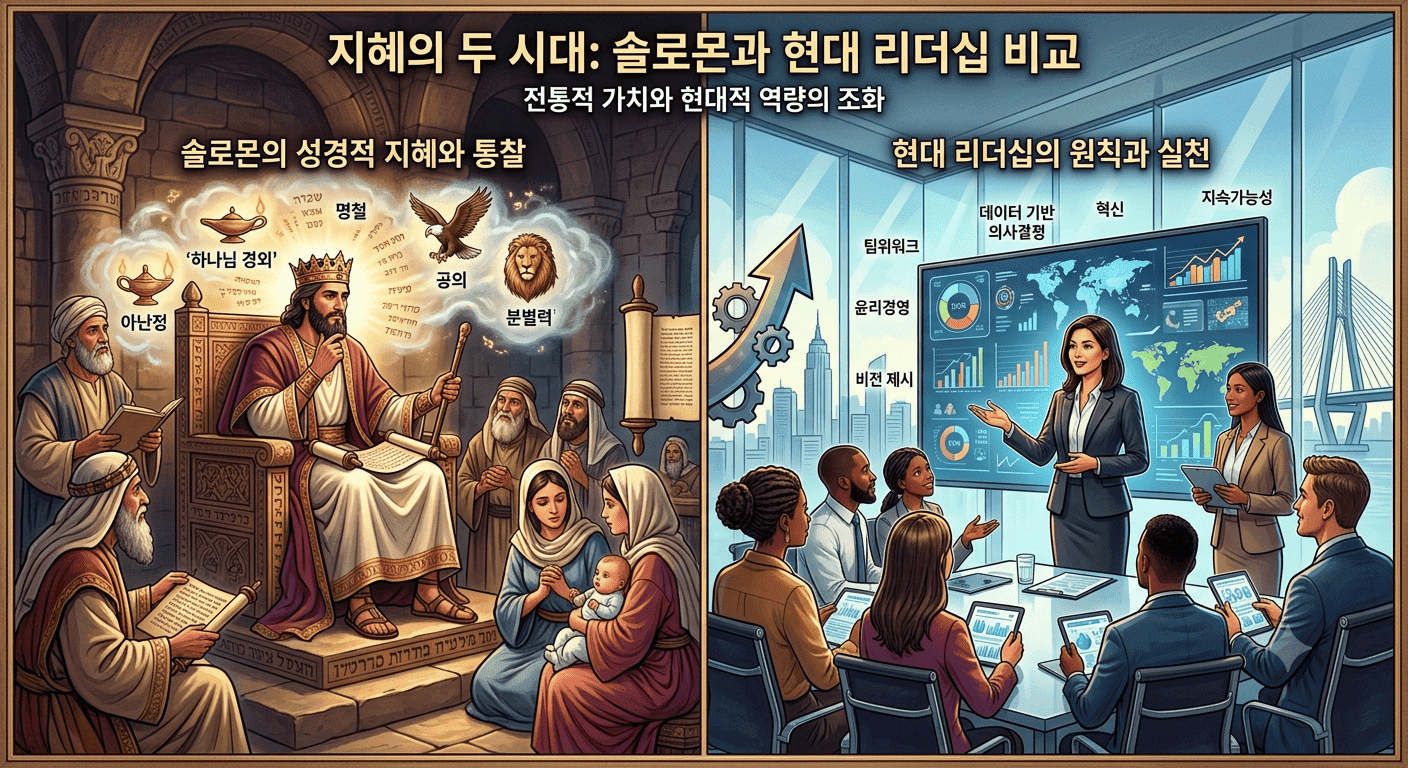 솔로몬의 지혜와 현대 리더십 비교