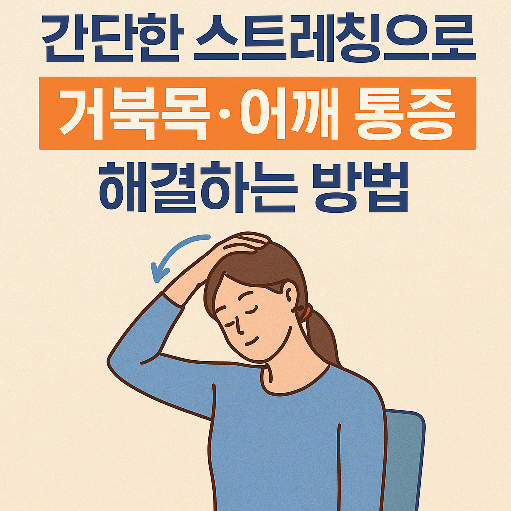 간단한 스트레칭으로 해결하는 거북목·어깨 통증