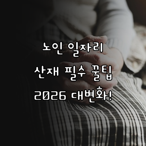 노인일자리 유형별 산재 상해보험 적용..