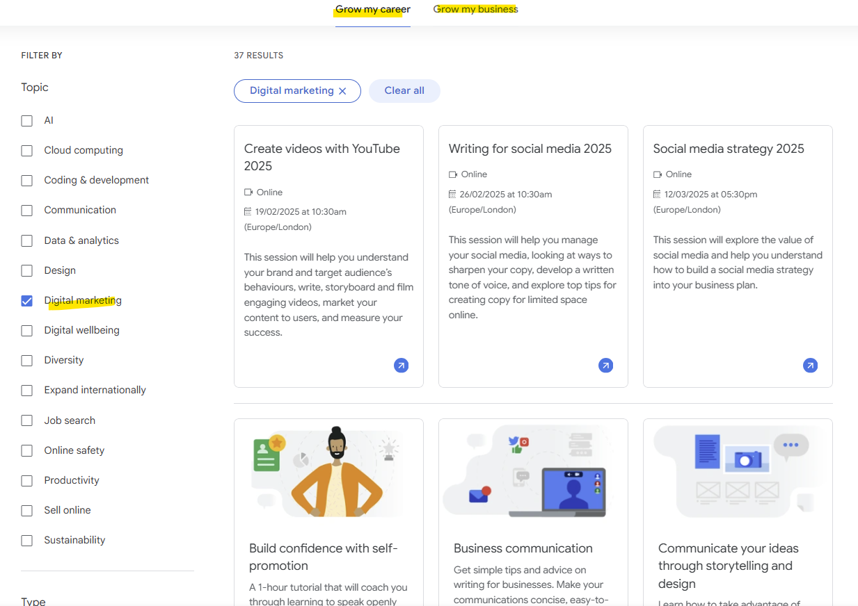 Google Digital Garage