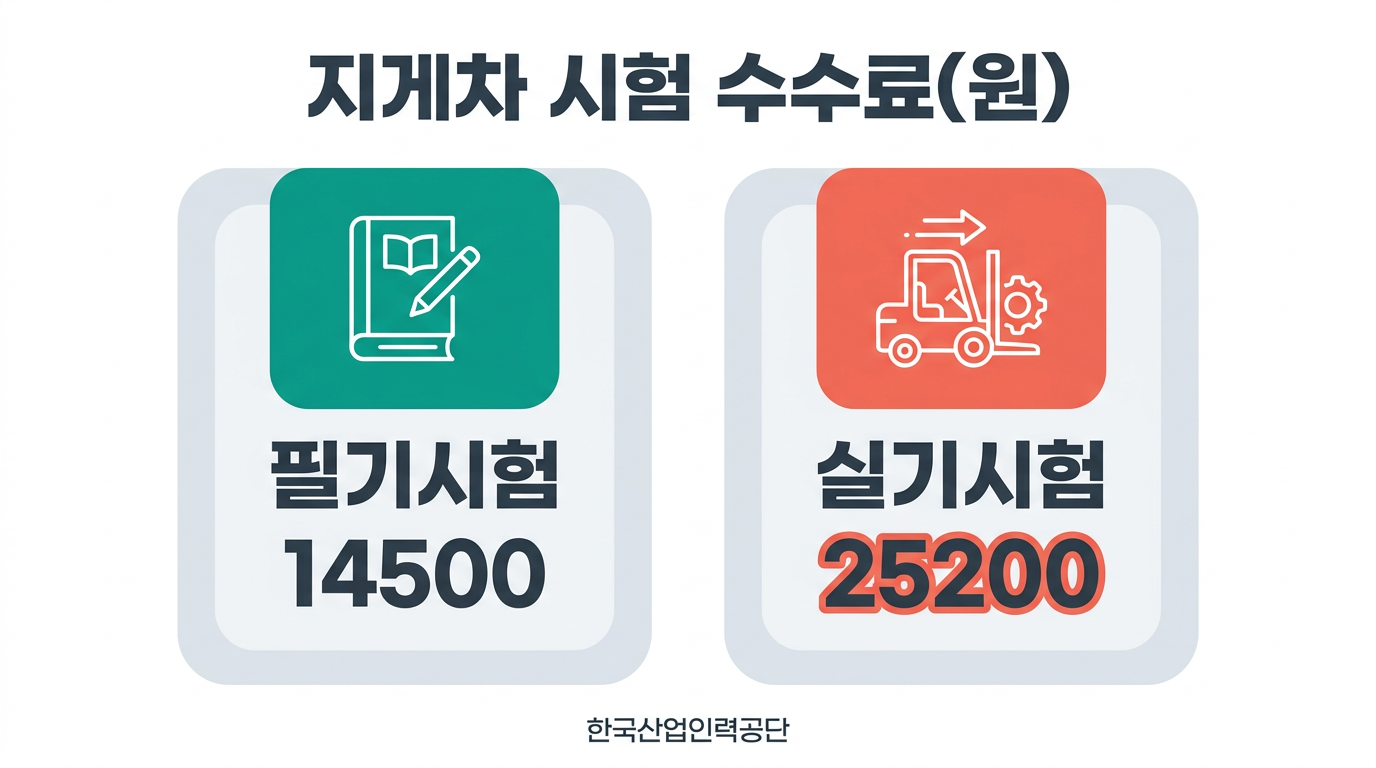 지게차 시험 수수료(원)
