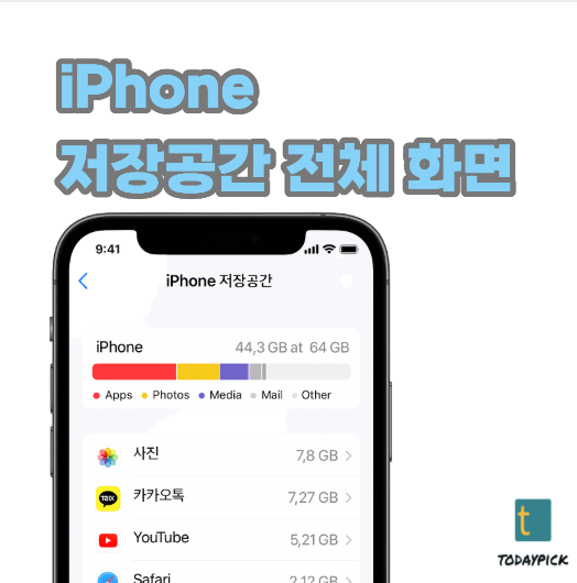 아이폰 저장공간 전체이미지