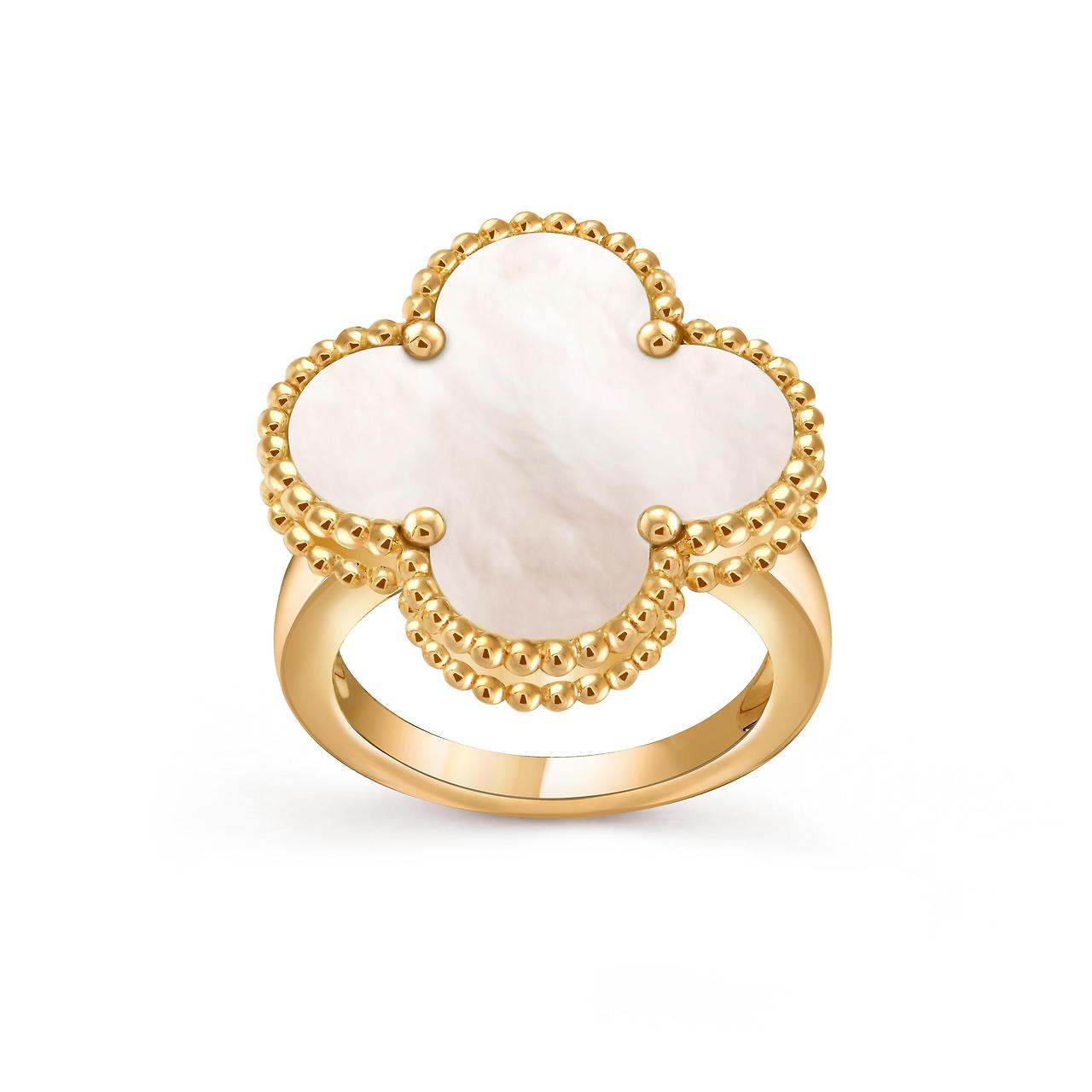 Van Cleef Lucky Spring 버터플라이 링
