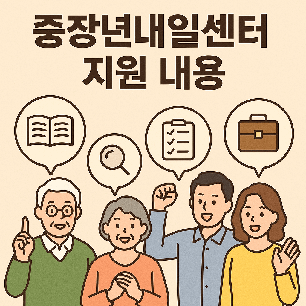 중장년내일센터 지원 내용