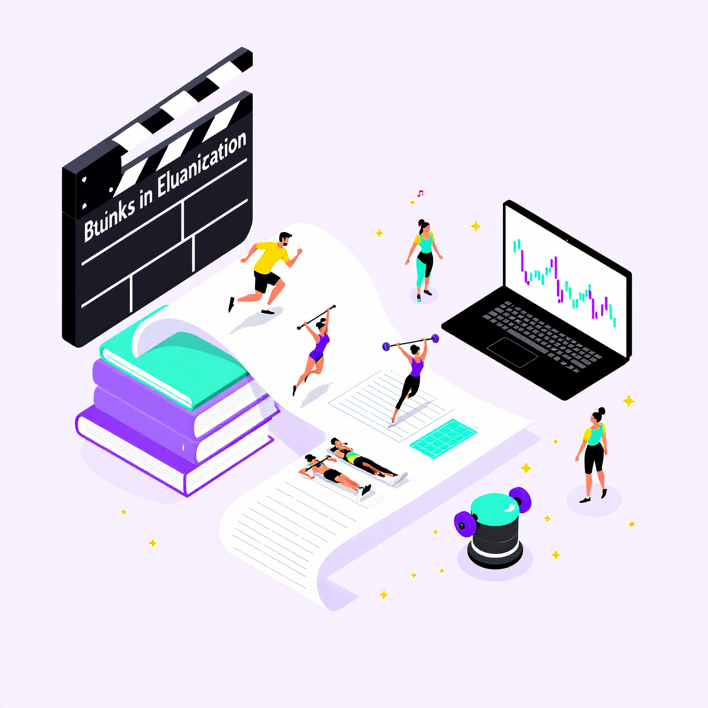 수영장 운동하는 사람들