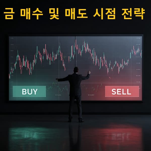 금 매수 및 매도 시점 전략 이미지