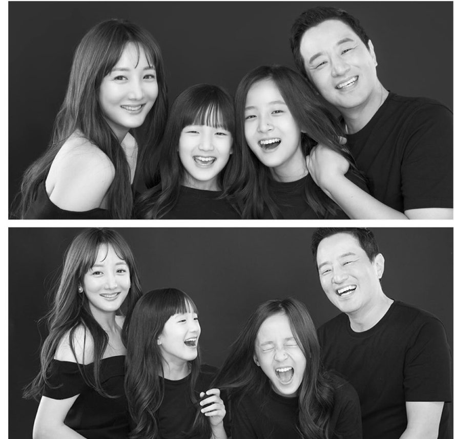 사강 둘딸 남편 가족사진