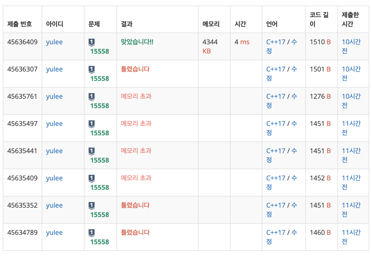 15558๋ฒ ์ ํ๊ฒ์